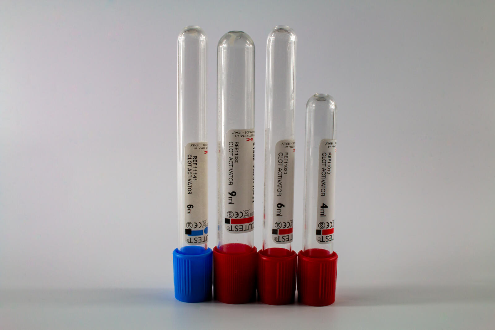 Clot activator tubes